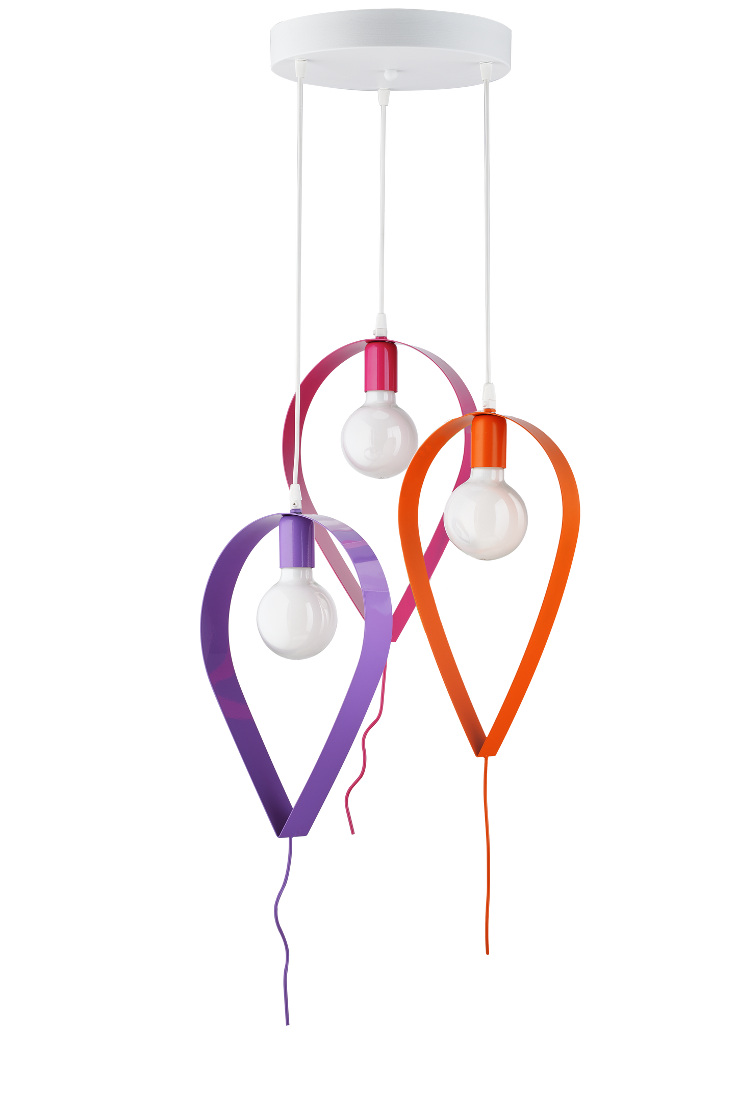 LAMPADARIO SOSPENSIONE 3 LUCI A FORMA DI PALLONCINO