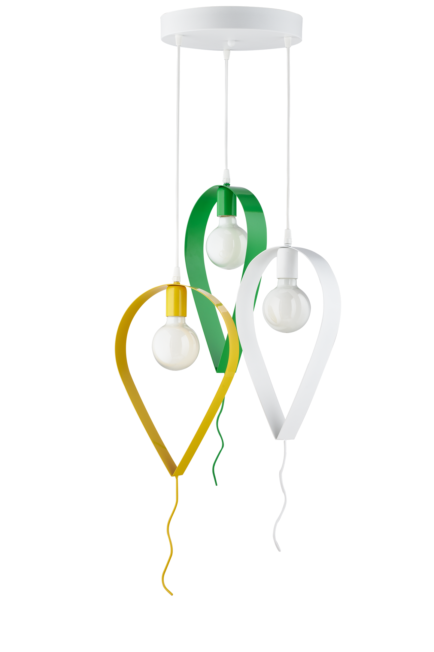 LAMPADARIO SOSPENSIONE 3 LUCI A FORMA DI PALLONCINO