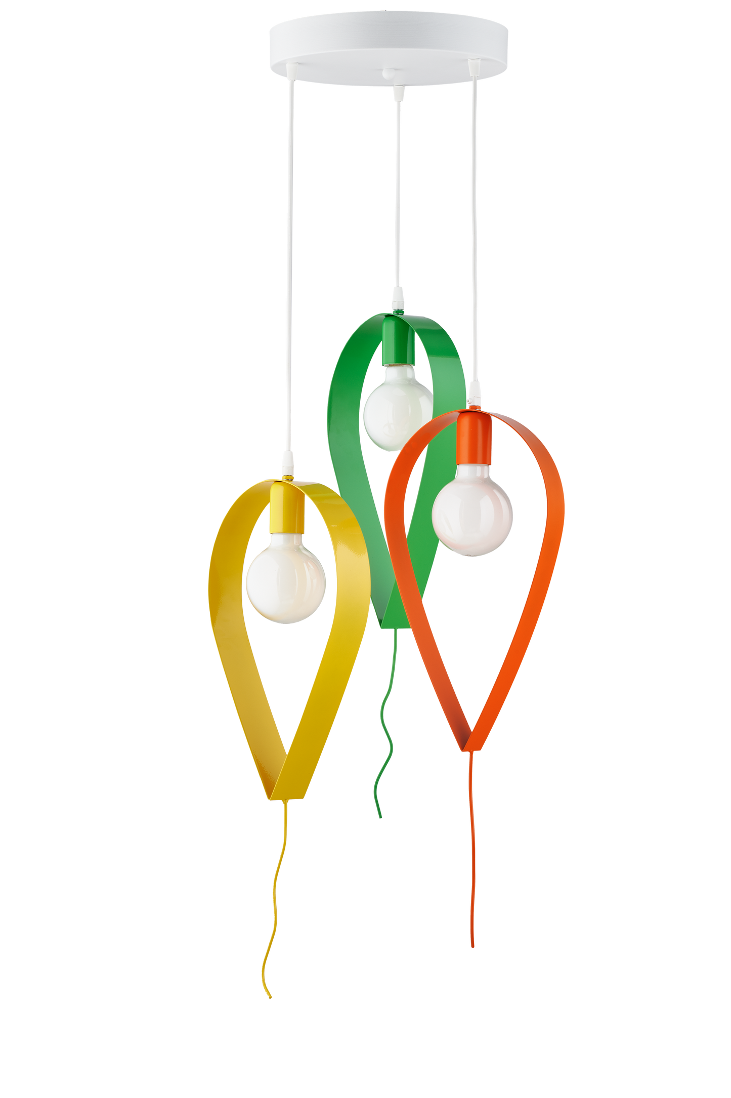 LAMPADARIO SOSPENSIONE 3 LUCI A FORMA DI PALLONCINO