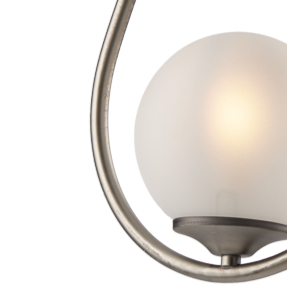 SNACK MODERN UP/DOWN OVAL SUSPENSION WITH BLOWN GLASS SPHERE