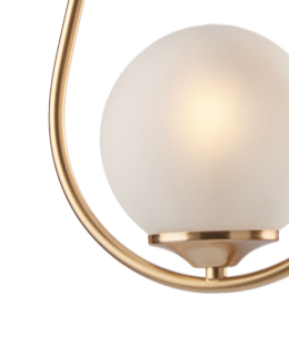 SNACK MODERN UP/DOWN OVAL SUSPENSION WITH BLOWN GLASS SPHERE