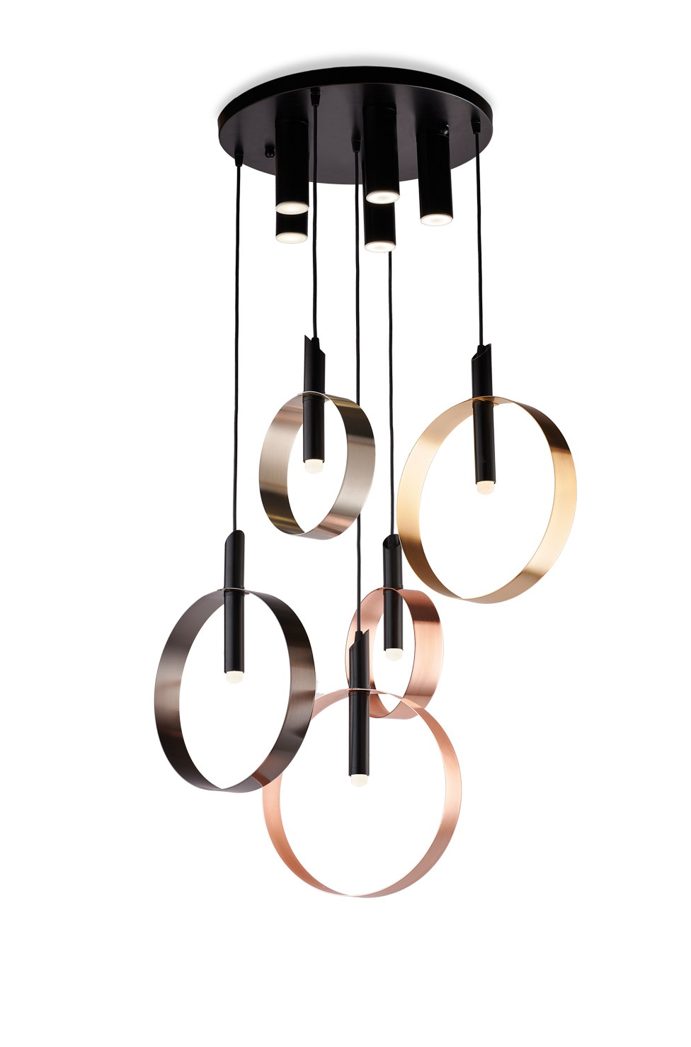 1470/C5 MODERN SUSPENSION WITH CIRCLE AND BASE WITH LED LIGHTS