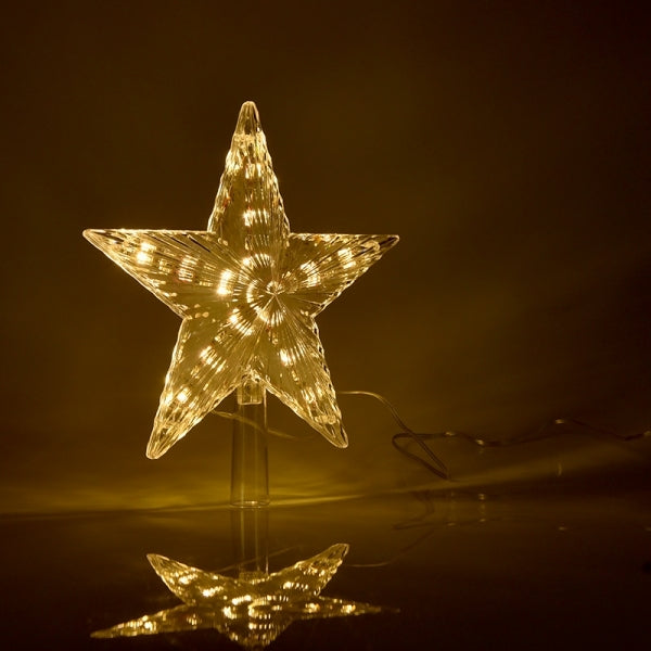 Christmas Tree Topper Star LED Warm Light