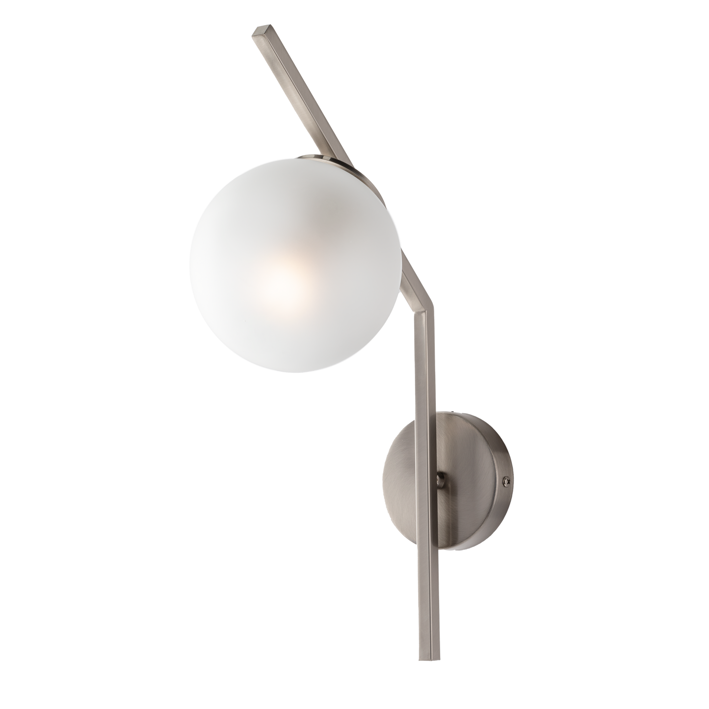 1330/ap APPLIQUE METALLO CON SFERA VETRO SOFFIATA