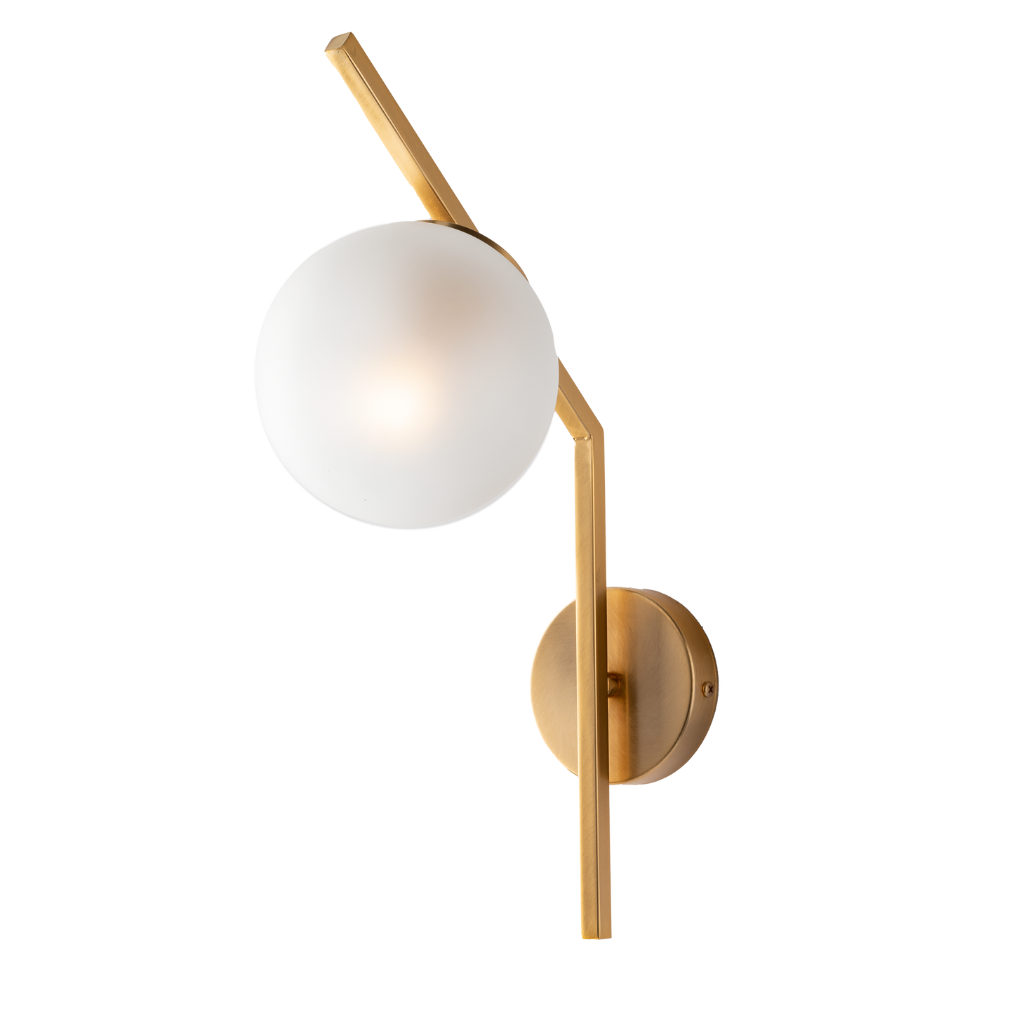 1330/ap APPLIQUE METALLO CON SFERA VETRO SOFFIATA
