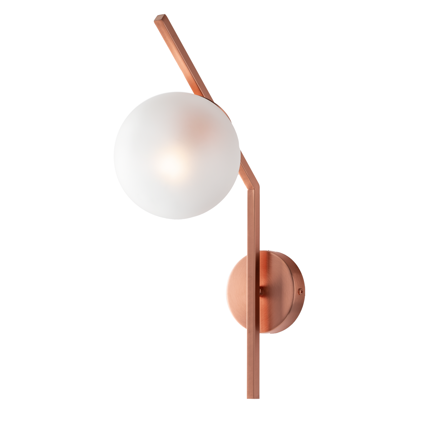 1330/ap APPLIQUE METALLO CON SFERA VETRO SOFFIATA