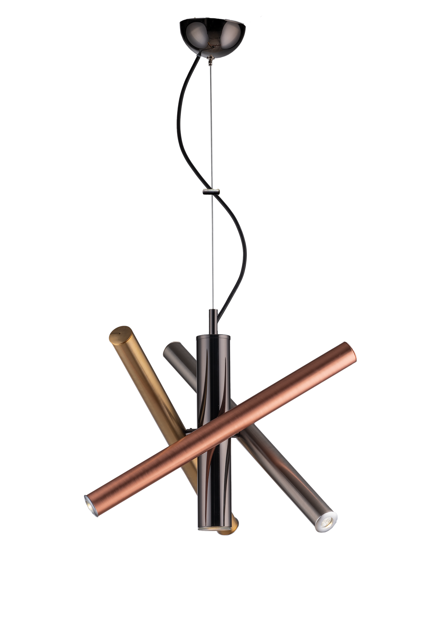 MODERN 3+1 CHANDELIER WITH LED TUBES