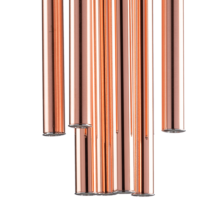 MODERN INDUSTRIAL CHIC PENDANT LAMP WITH 6 LIGHT LED TUBES