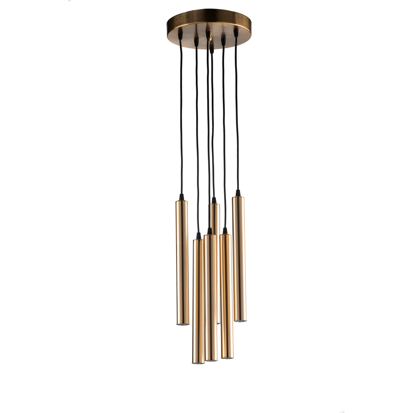 MODERN INDUSTRIAL CHIC PENDANT LAMP WITH 6 LIGHT LED TUBES