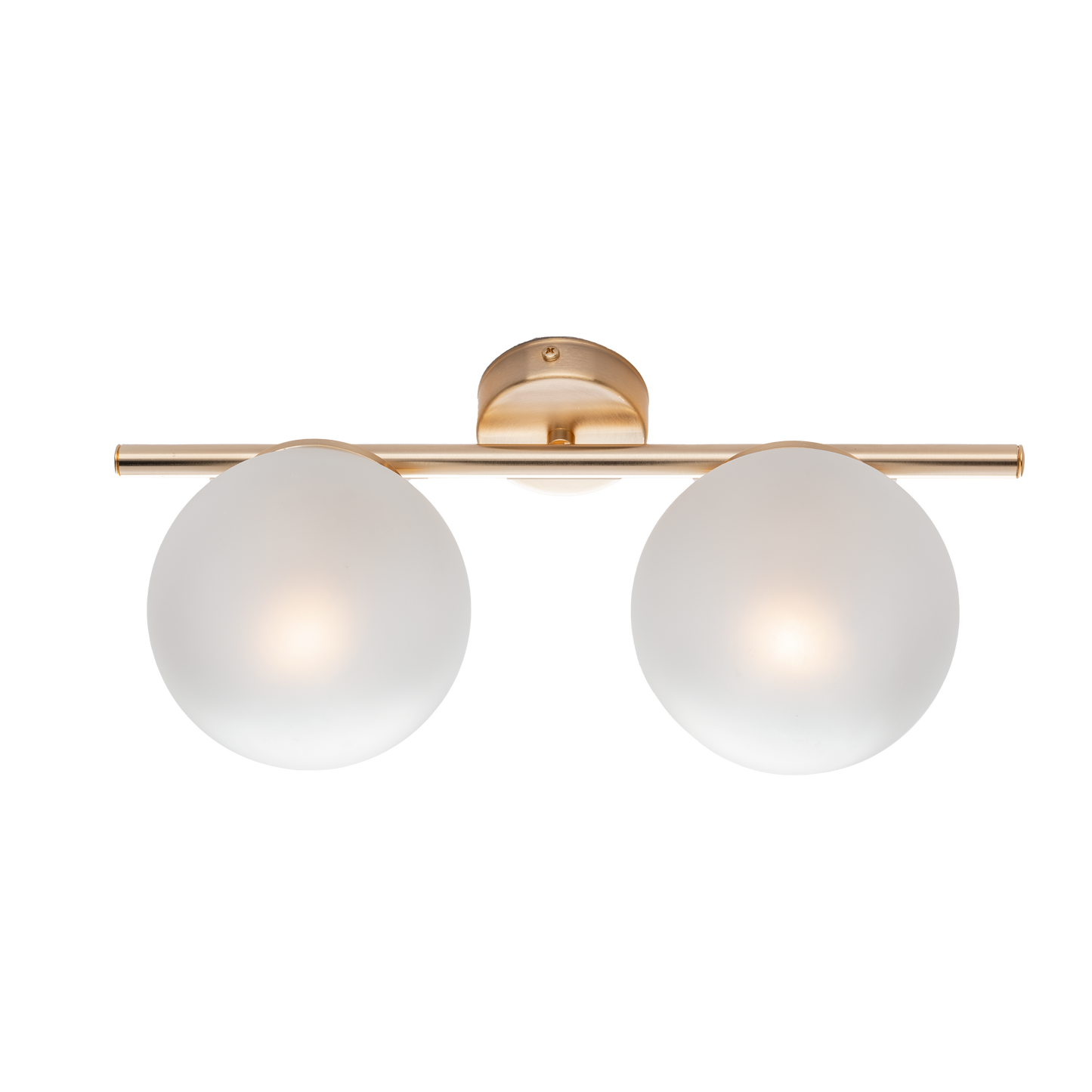1350/ap2 APPLIQUE E/O PLAFONIERA MODERNA IN METALLO E SFERE VETRO