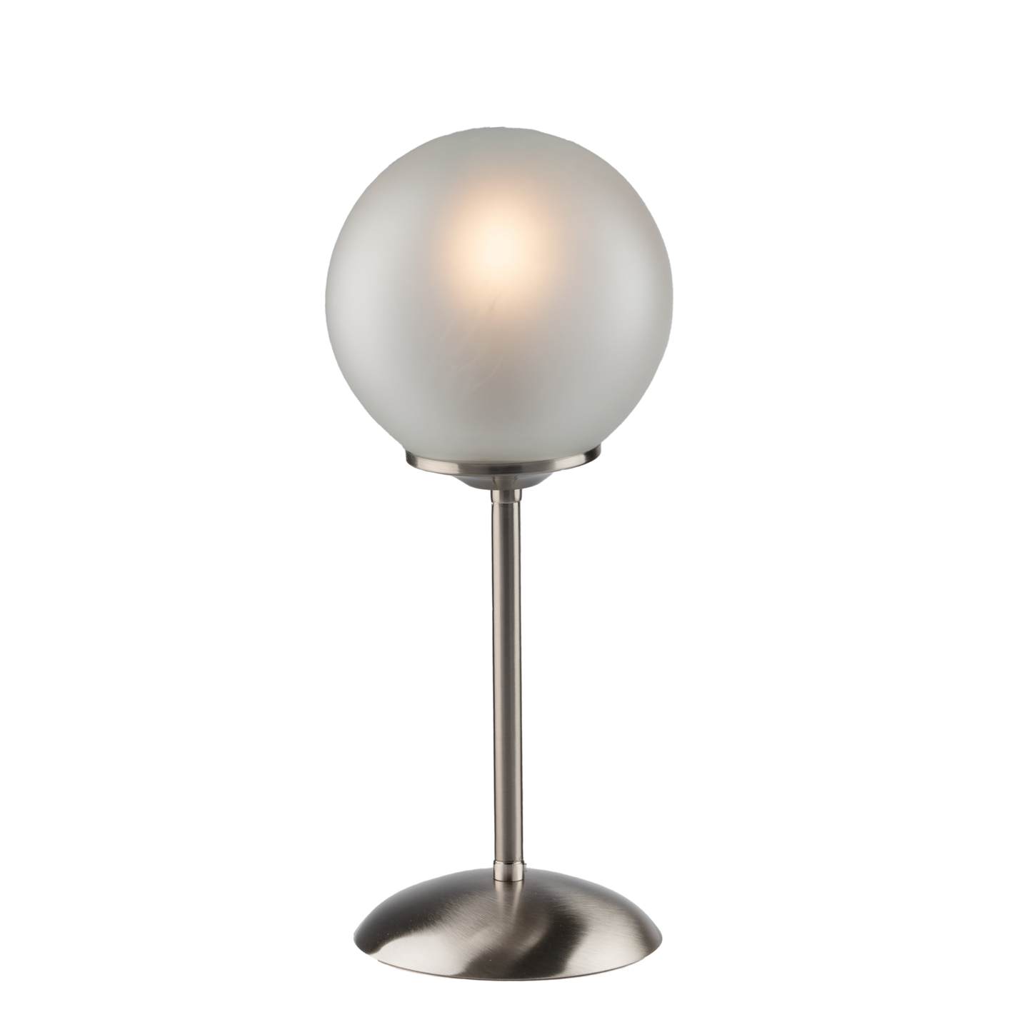 LUMETTO METALLO E SFERA VETRO SATINATO