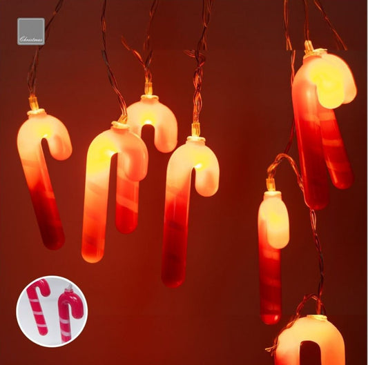 Battery operated chain with 10 microleds with wine cork 1 m white light