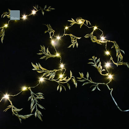 Battery operated chain with 10 microleds with wine cork 1 m white light