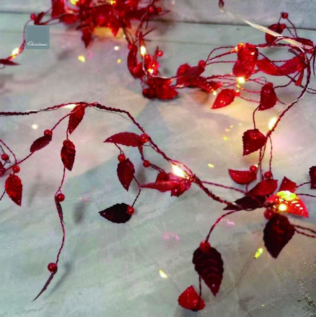 Battery operated chain with 10 microleds with wine cork 1 m white light