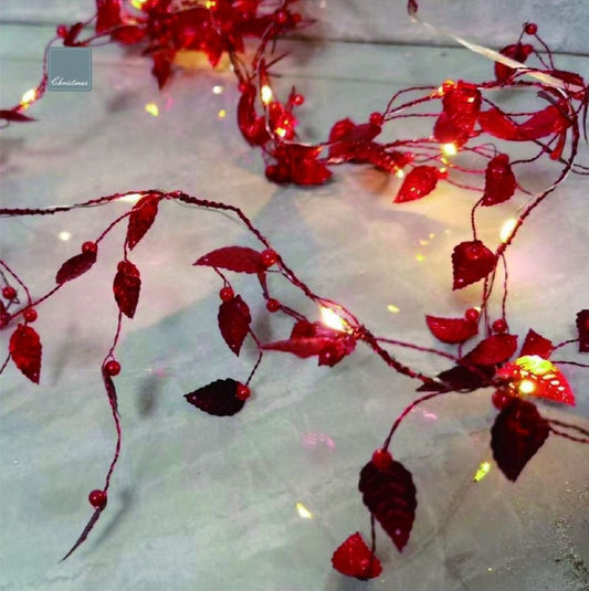 Battery operated chain with 10 microleds with wine cork 1 m white light