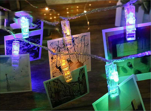 Battery operated chain with 10 microleds with wine cork 1 m white light