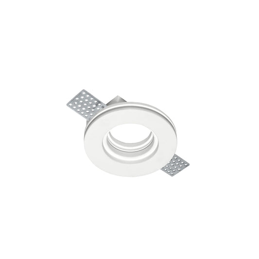 Porta faretto tondo gesso incasso scomparsa foro 10cm supporto lampada LED GU10