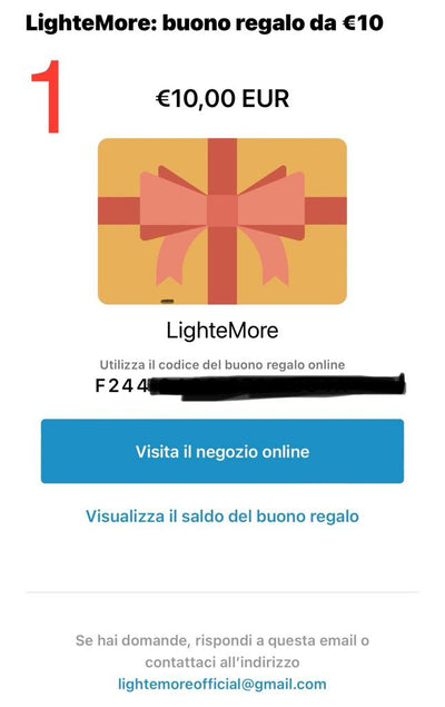 Light&More Buono Regalo