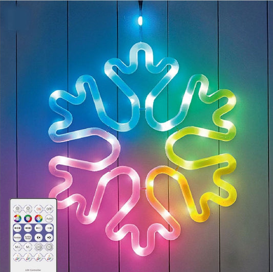 Outdoor Led Snowflake White Light