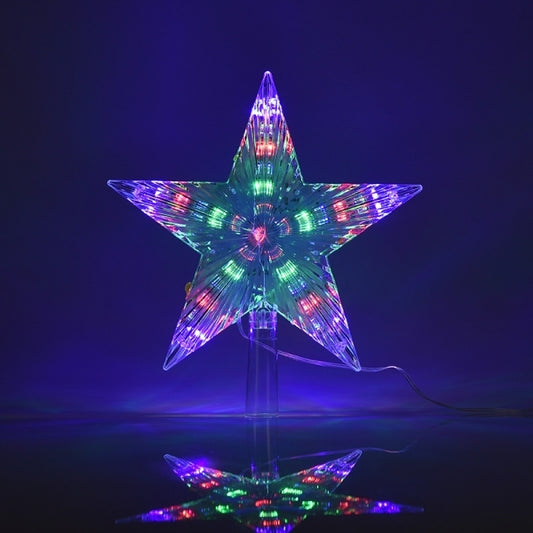 Puntale per Albero di Natale Stella Led Colorati