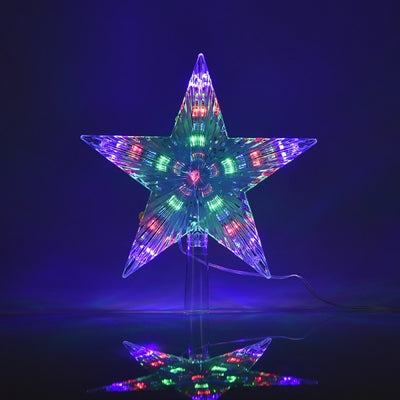 Puntale per Albero di Natale Stella Led Colorati