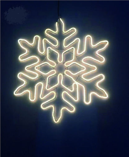 Outdoor Led Snowflake White Light