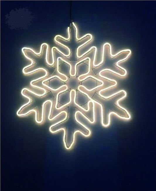 Outdoor Led Snowflake White Light