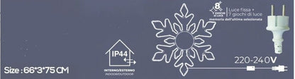 Outdoor Led Snowflake White Light