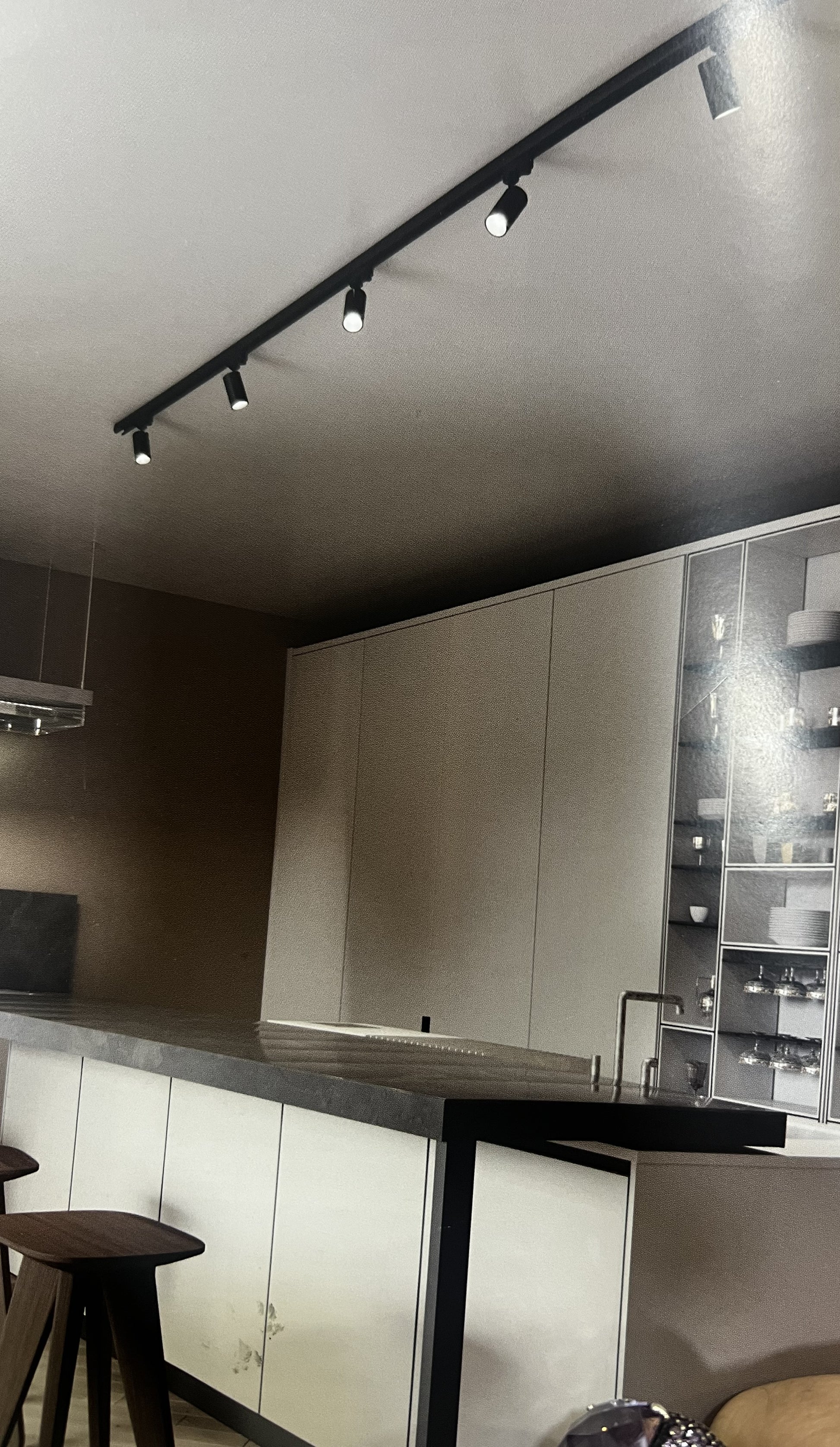 Binario Monofase Per Faretti LED 2 Metri - Policarbonato Bianco, Illuminazione Energetica - Foto 11