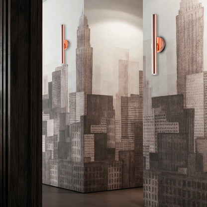 APPLIQUE UP E DOWN MODERNO INDUSTRIAL CHIC CON TUBO LED 2 LUCI