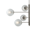 LAMPADARIO 8 LUCI MODERNO METALLO E SFERE VETRO