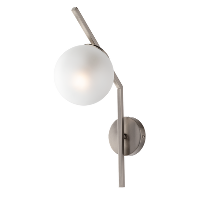 1330/ap APPLIQUE METALLO CON SFERA VETRO SOFFIATA