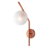 1330/ap APPLIQUE METALLO CON SFERA VETRO SOFFIATA