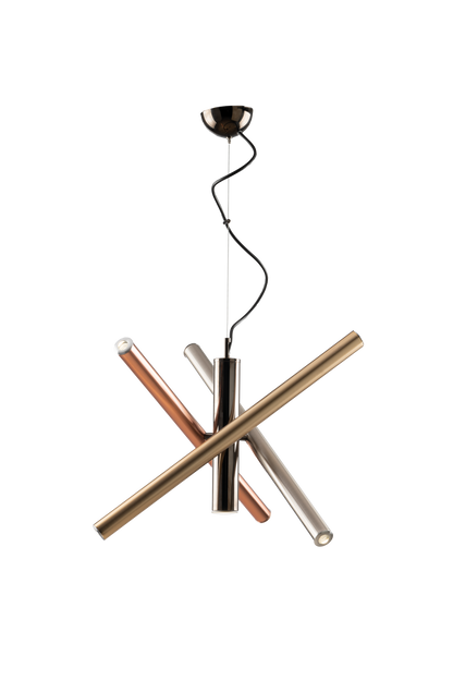 LAMPADARIO 6+1 UP&DOWN MODERNO CON TUBI LED