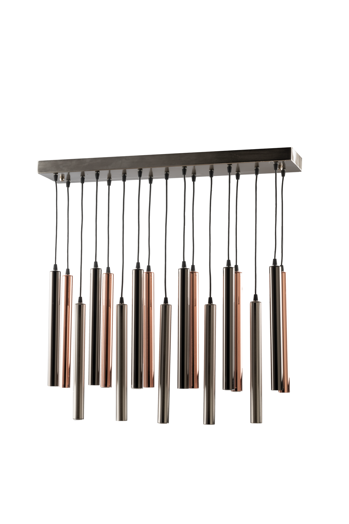 PLAFONIERA MODERNA LINEARE CM. 80 CON 17 TUBI LED