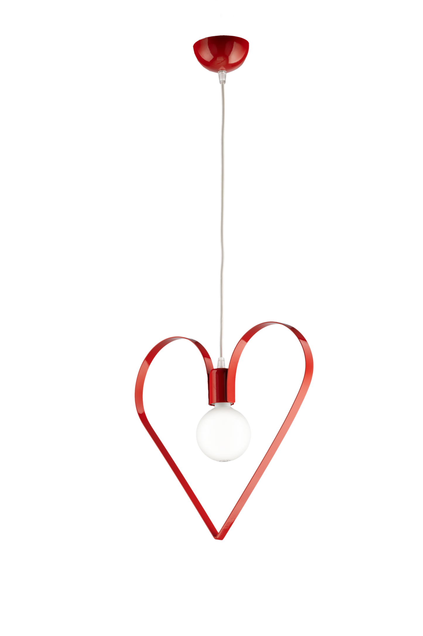 LAMPADARIO SOSPENSIONE 3 LUCI A FORMA DI CUORE