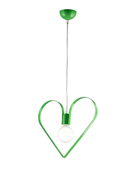 LAMPADARIO SOSPENSIONE 3 LUCI A FORMA DI CUORE