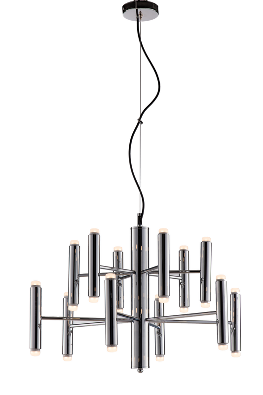 24 LED METAL CHANDELIER MODERN CONTEMPORARY