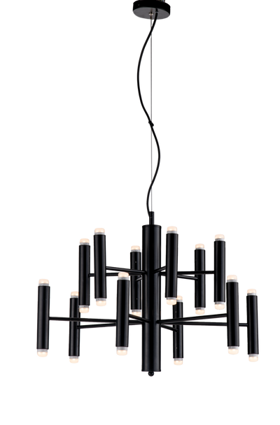 LAMPADARIO 24 LED IN METALLO MODERNO CONTEMPORANEO