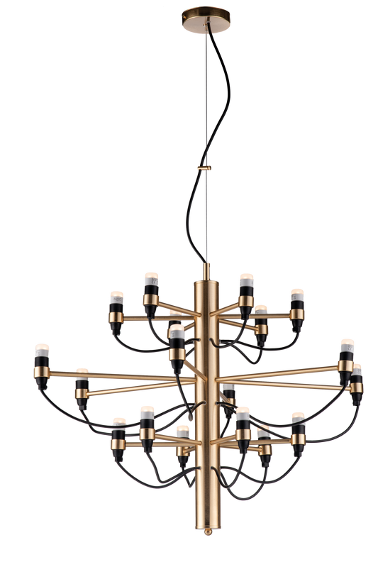 18 LED METAL CHANDELIER MODERN CONTEMPORARY