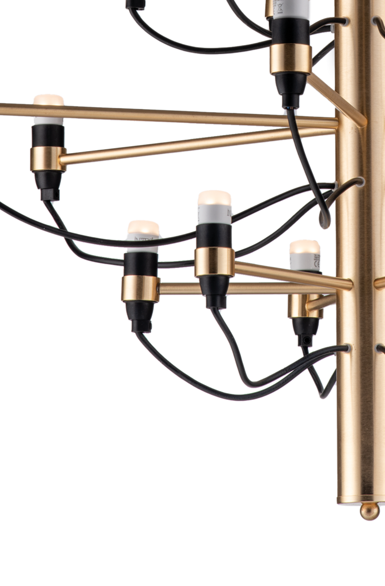 LAMPADARIO 12 LED IN METALLO MODERNO CONTEMPORANEO