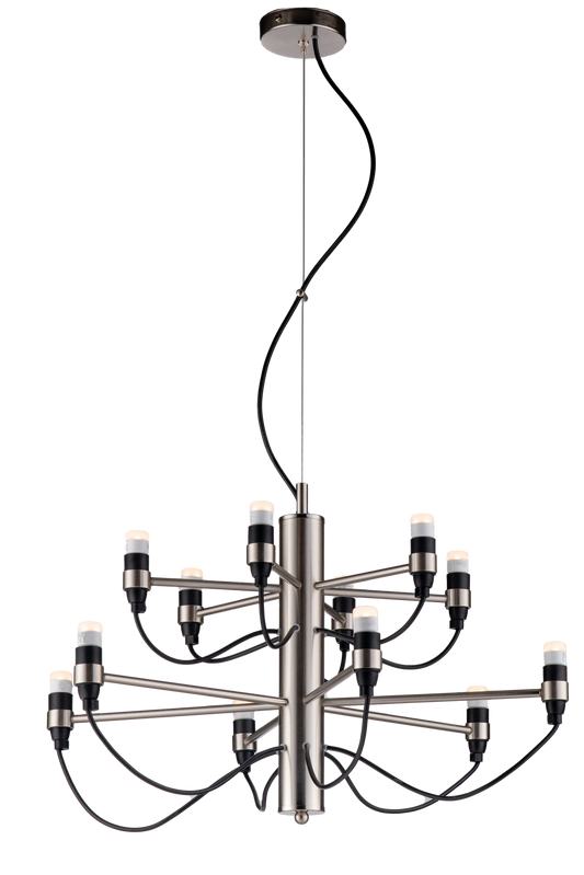 12 LED METAL CHANDELIER MODERN CONTEMPORARY