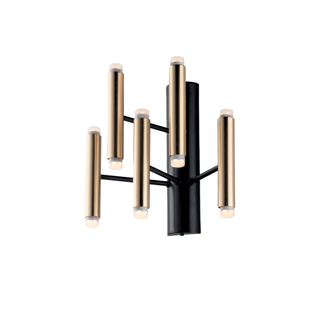 1390/ap10 APPLIQUE 10 LUCI LED IN METALLO MODERNO CONTEMPORANEO