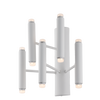 1390/ap10 APPLIQUE 10 LUCI LED IN METALLO MODERNO CONTEMPORANEO