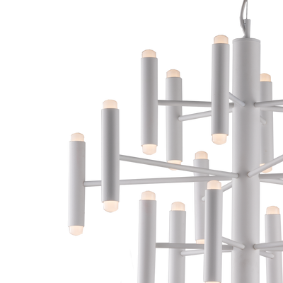 LAMPADARIO 24 LED IN METALLO MODERNO CONTEMPORANEO