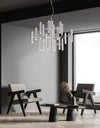 LAMPADARIO 36 LED IN METALLO MODERNO CONTEMPORANEO