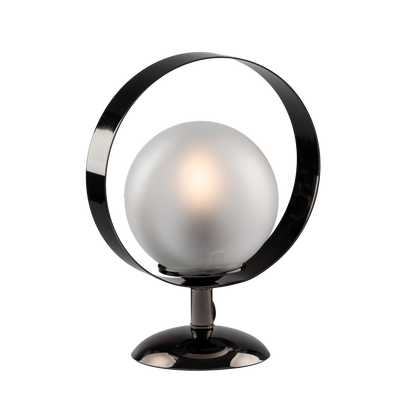 LUME MODERNO CON CERCHIO METALLO E SFERA VETRO SHABBY CHIC