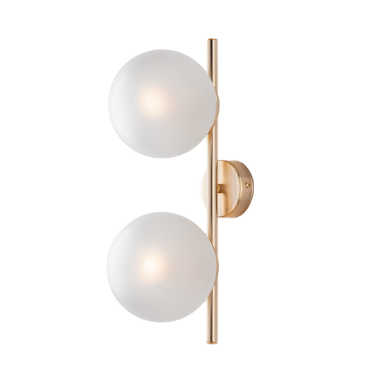 1350/ap2 APPLIQUE E/O PLAFONIERA MODERNA IN METALLO E SFERE VETRO