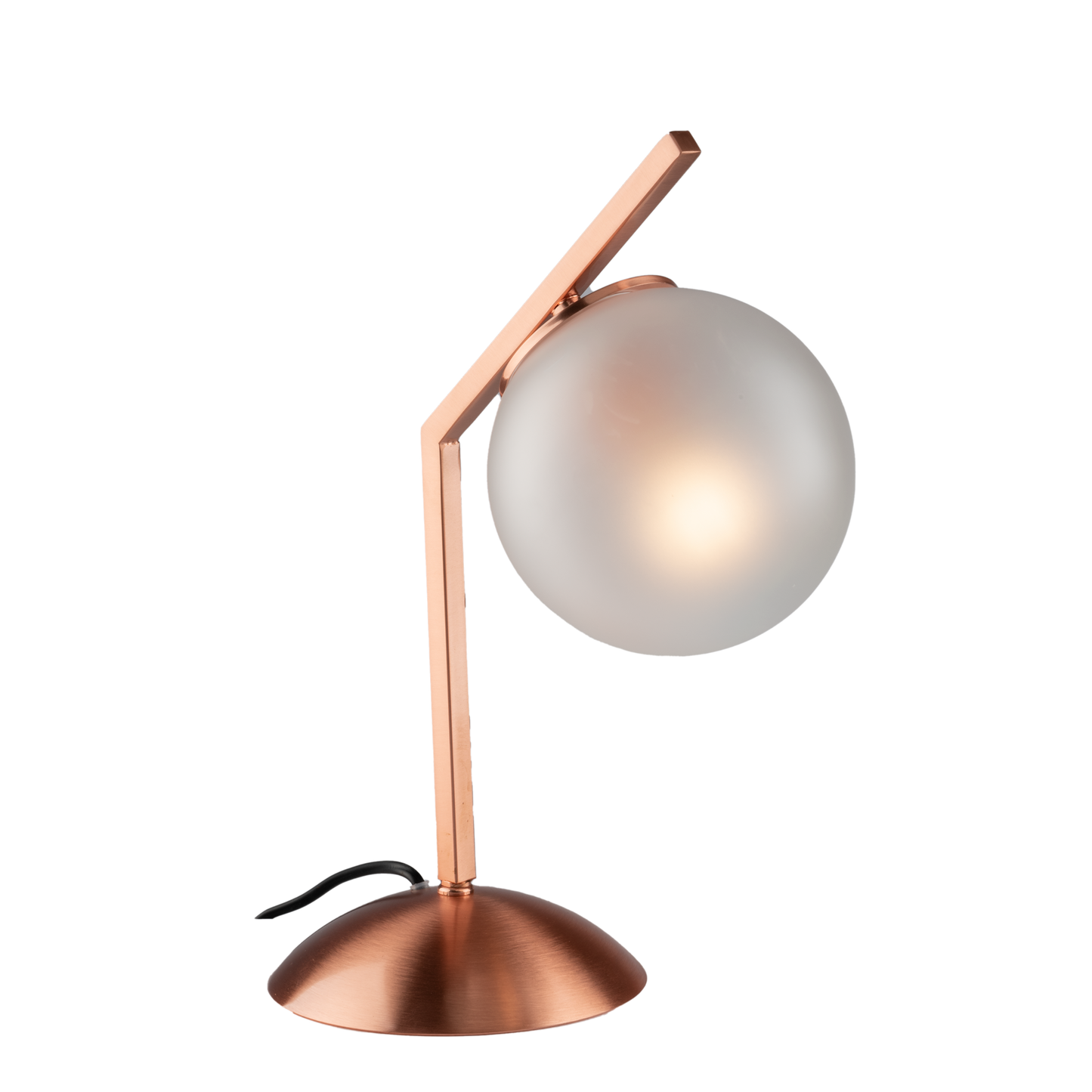 LUMETTO METALLO E SFERA VETRO SOFFIATA
