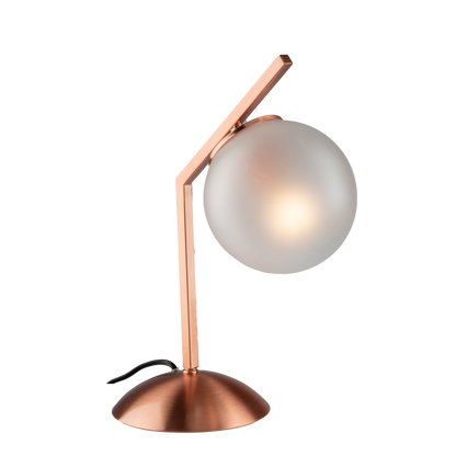 LUMETTO METALLO E SFERA VETRO SOFFIATA